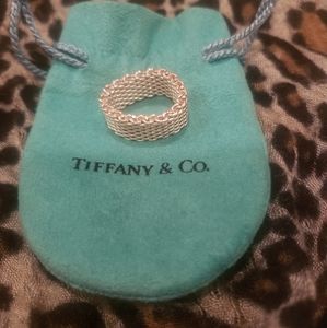 Tiffany & Co Mesh sterling silver ring